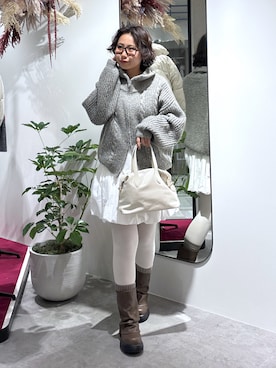 「FREE'S MART（フリーズマート）のアイテム（ブルゾン）」を使った、mfm_pikoさん（レディース・160cm）の冬コーディネート