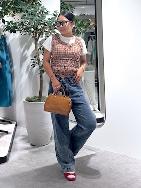 「アイテム（サングラス、ホワイト系）」を使った、mfm_pikoさん（レディース・160cm）の夏コーディネート