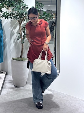 「アイテム（サングラス、ホワイト系）」を使った、mfm_pikoさん（レディース・160cm）の夏コーディネート