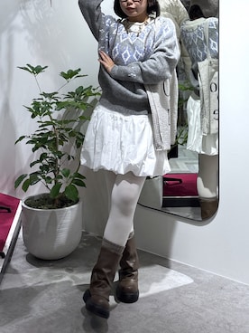 「FREE'S MART（フリーズマート）のアイテム（帽子）」を使った、mfm_pikoさん（レディース・160cm）の冬コーディネート