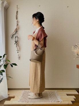 「MODE ROBE（モードローブ）のアイテム（アクセサリー）」を使った、tsugさん（レディース・150cm）の秋コーディネート