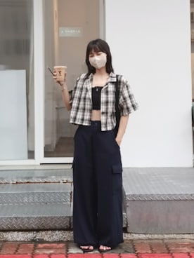 「plain-me（プレインミー）のアイテム（アクセサリー）」を使った、debbie1gさん（レディース・150cm）の秋コーディネート