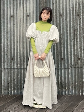 「アイテム（ワンピース/ドレス）」を使った、はいねさん（骨格ナチュラル・レディース・157cm）の夏コーディネート