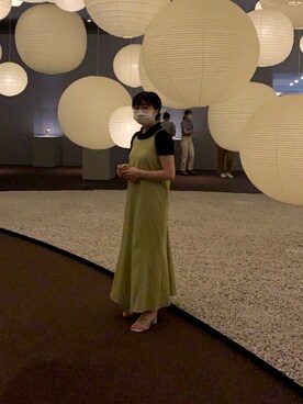 Kastane カスタネ のワンピース ドレス グリーン系 を使った人気ファッションコーディネート Wear