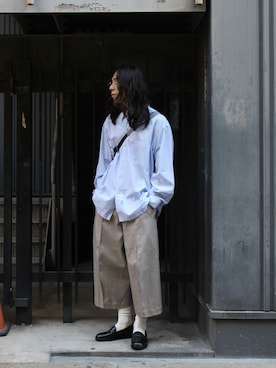 「WISM（ウィズム）のアイテム」を使った、鈴木 健心さん（メンズ・176cm）の春コーディネート