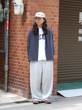 「WISM（ウィズム）のアイテム」を使った、鈴木 健心さん（メンズ・176cm）の夏コーディネート
