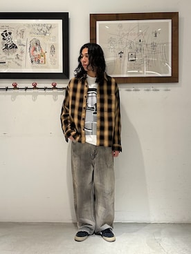 「C.E（シーイー）のアイテム」を使った、鈴木 健心さん（メンズ・176cm）の冬コーディネート