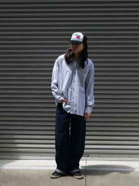 「WISM（ウィズム）のアイテム」を使った、鈴木 健心さん（メンズ・176cm）の春コーディネート