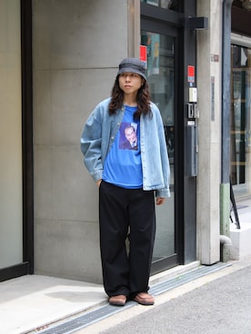 「WISM（ウィズム）のアイテム」を使った、鈴木 健心さん（メンズ・176cm）の春コーディネート