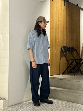 「WISM（ウィズム）のアイテム」を使った、鈴木 健心さん（メンズ・176cm）の春コーディネート