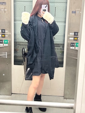 「merry jenny（メリージェニー）のアイテム（ブーツ）」を使った、Pinataさん（レディース・153cm）の秋コーディネート