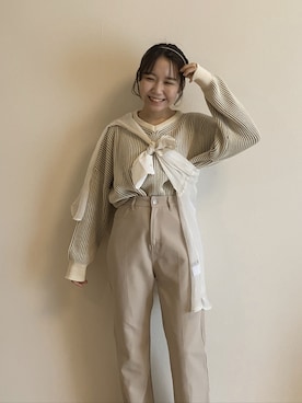 しろまめさん（レディース・154cm）の秋コーディネート