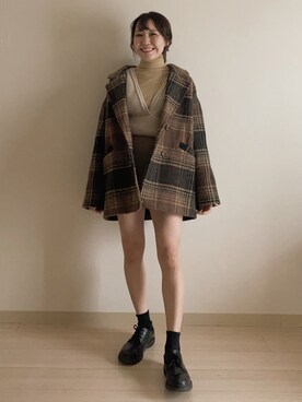しろまめさん（レディース・154cm）の冬コーディネート