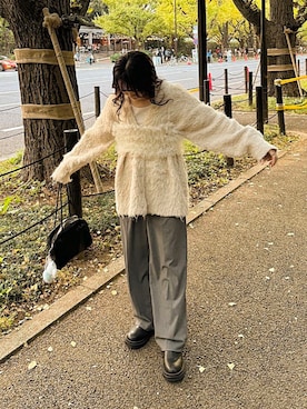 「アイテム（その他トップス）」を使った、しろまめさん（レディース・154cm・20代）の冬コーディネート