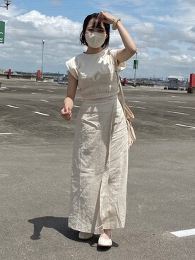 「ciite'（シーテ）のアイテム（リング）」を使った、しろまめさん（レディース・154cm）の夏コーディネート