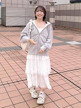 「アイテム（ワンピース/ドレス）」を使った、しろまめさん（レディース・154cm・20代）の秋コーディネート