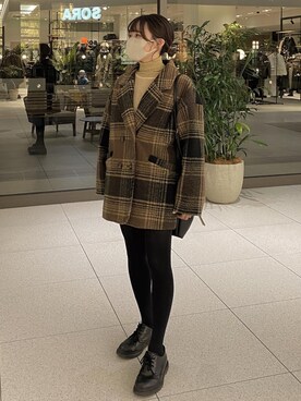 しろまめさん（レディース・154cm）の冬コーディネート