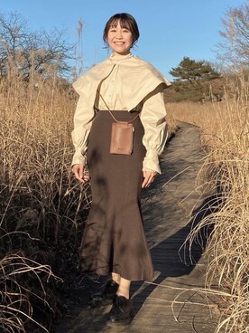 しろまめさん（レディース・154cm）の秋コーディネート