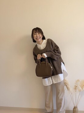 しろまめさん（レディース・154cm）の秋コーディネート