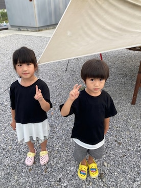 「アイテム（サンダル）」を使った、gozinxさん（キッズ・110cm）の夏コーディネート