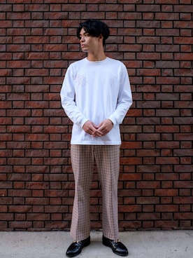 「坩堝（ルツボ）のアイテム」を使った、さとしさん（メンズ・173cm）の秋コーディネート
