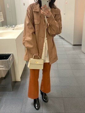 深松さん(レディース・163cm)の冬コーディネート