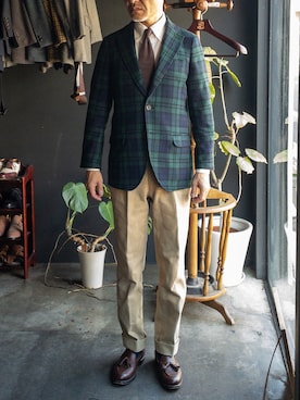 郷間 裕(フィボナッチ紳士洋品店)さん（メンズ・170cm・50代）の秋コーディネート