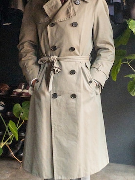 「アイテム（トレンチコート）」を使った、郷間 裕さん（メンズ・170cm）の秋コーディネート