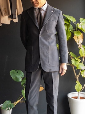 「アイテム（スーツセット）」を使った、郷間 裕さん（メンズ・170cm）の秋コーディネート