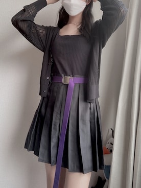 「韓国好きな人と繋がりたい」｜「アイテム（その他アウター）」を使った、리리さん（レディース・165cm）の秋コーディネート