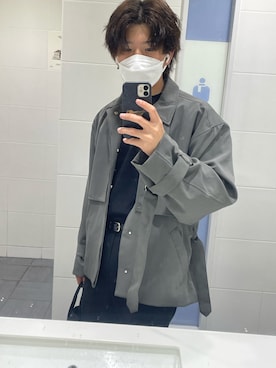 「INTER FACTORY（インターファクトリー）のアイテム（ブルゾン）」を使った、なおさん（メンズ・173cm）の秋コーディネート