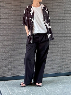 「STYLEMIXER（スタイルミキサー）のアイテム」を使った、kazuさん（メンズ・173cm）の夏コーディネート
