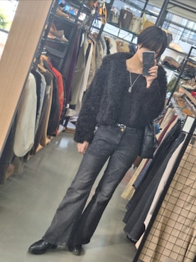 「アイテム（その他アウター）」を使った、mayuさん（レディース・168cm）の秋コーディネート