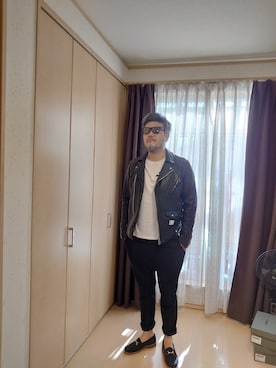 「Ron Herman（ロン ハーマン）のアイテム（ジャケット/アウター）」を使った、tsuto7さん（メンズ・182cm）の秋コーディネート