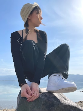 「WEGO（ウィゴー）のアイテム（サロペット/オーバーオール）」を使った、yukalikolaさん（レディース・160cm）の春コーディネート