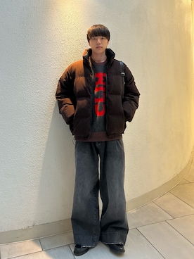 「アイテム（ボディバッグ/ウエストポーチ）」を使った、レンタロウさん（メンズ・175cm）の冬コーディネート