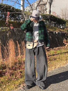 「アイテム（セットアップ）」を使った、レンタロウさん（メンズ・175cm）の冬コーディネート