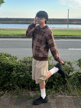 「アイテム（その他シューズ）」を使った、レンタロウさん（メンズ・175cm）の秋コーディネート