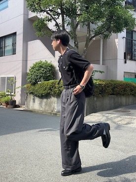 「Scye（サイ）のアイテム」を使った、レンタロウさん（メンズ・173cm）の夏コーディネート