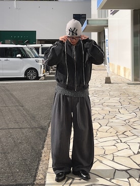 「アイテム（MA-1）」を使った、レンタロウさん（メンズ・175cm）の秋コーディネート