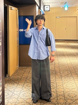 「アイテム（ハンドバッグ）」を使った、レンタロウさん（メンズ・175cm）の秋コーディネート