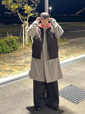 「アイテム（ベスト）」を使った、レンタロウさん（メンズ・175cm・20代）の秋コーディネート