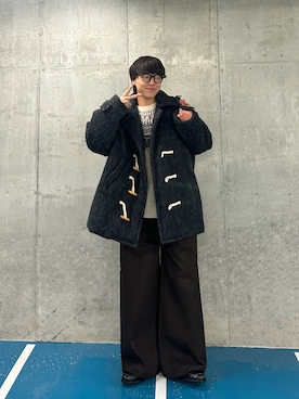 「アイテム（ダッフルコート）」を使った、レンタロウさん（メンズ・175cm）の冬コーディネート