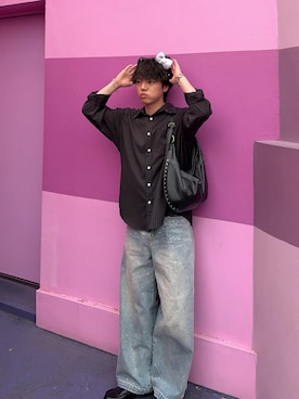 「ユニバ」｜レンタロウさん（メンズ・175cm）の春コーディネート