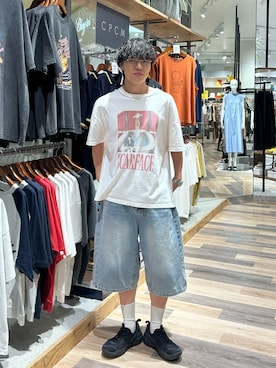 「アイテム（その他シューズ）」を使った、レンタロウさん（メンズ・175cm・20代）の夏コーディネート