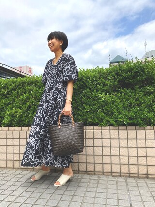 Te chichi（テチチ）の「綿ローンアフリカンフラワープリント