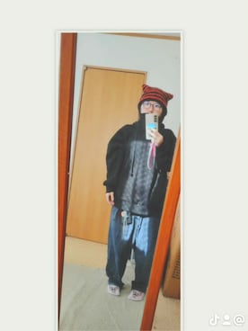 「アイテム（帽子）」を使った、reiraさん（レディース・146cm・20代）の冬コーディネート