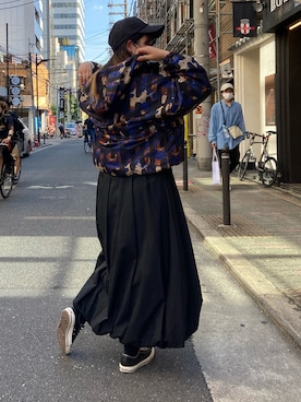 「Y-3（ワイスリー）のアイテム（その他アウター）」を使った、runaさん（レディース・159cm）の夏コーディネート