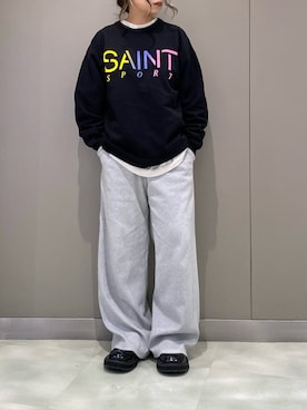 「ROYAL FLASH（ロイヤルフラッシュ）のアイテム（トップス）」を使った、runaさん（レディース・159cm）の秋コーディネート