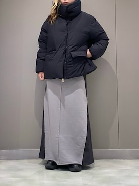 「アイテム（ダウンジャケット/コート）」を使った、runaさん（レディース・159cm）の秋コーディネート